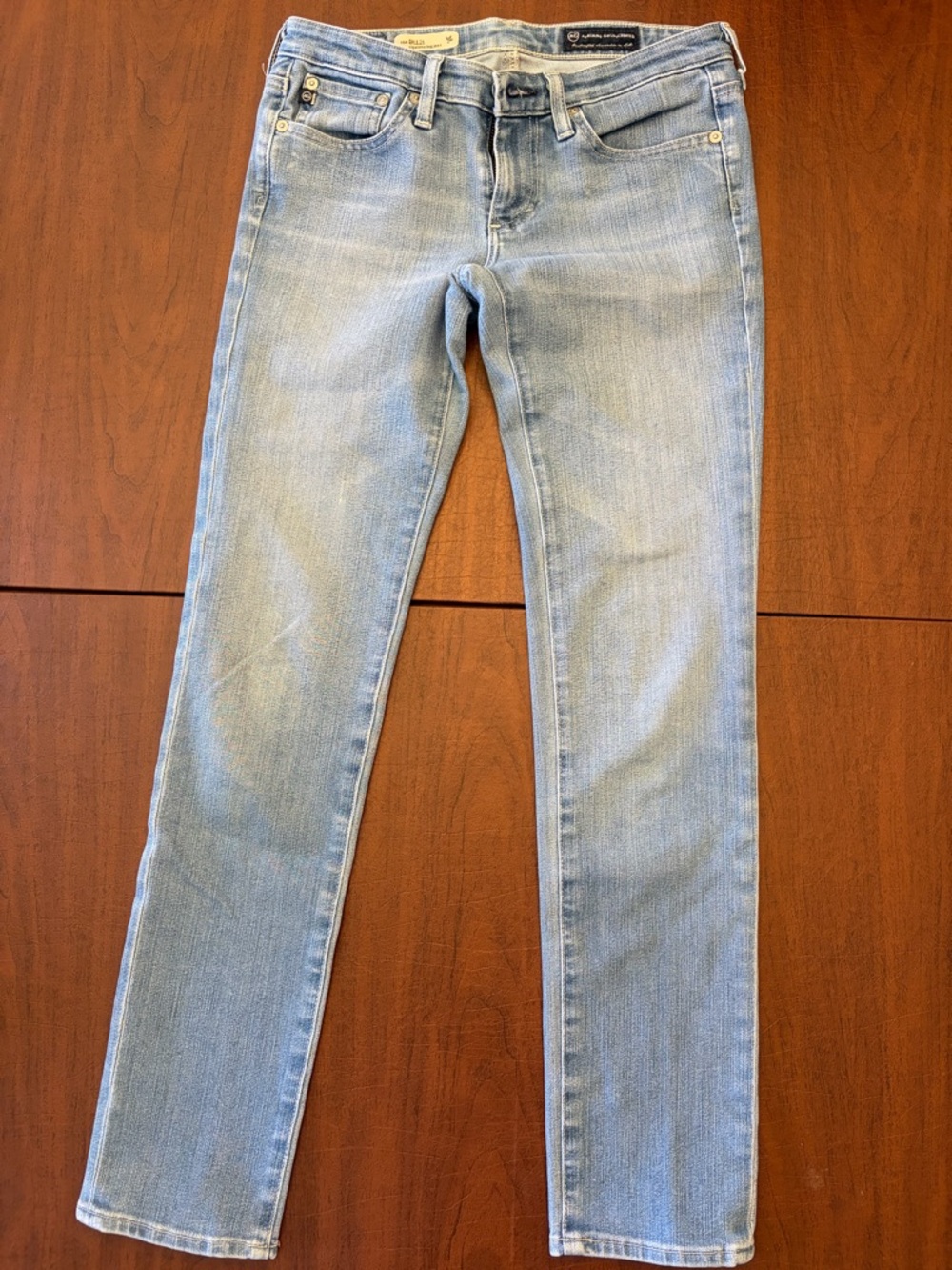 Ag Adriano Goldschmied Light Blue Skinny Jeans